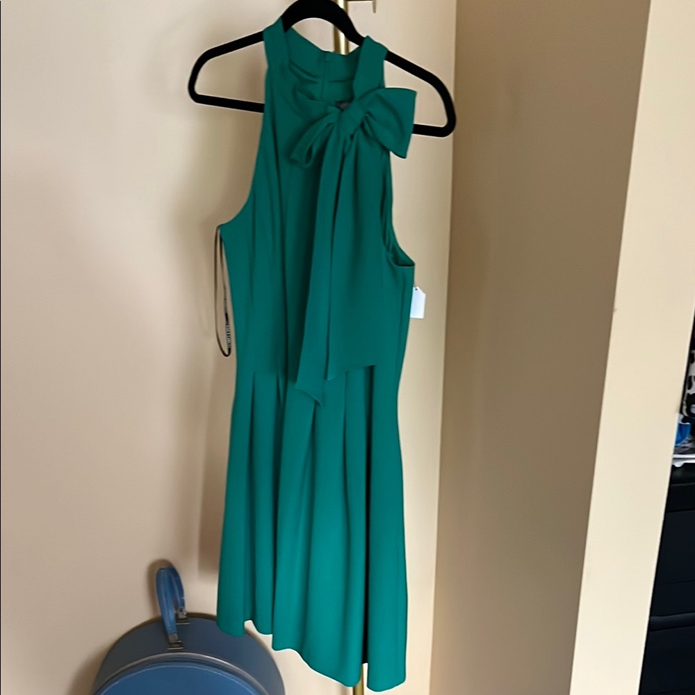 Vince Camuto Women's Green Formal Dress with Bow